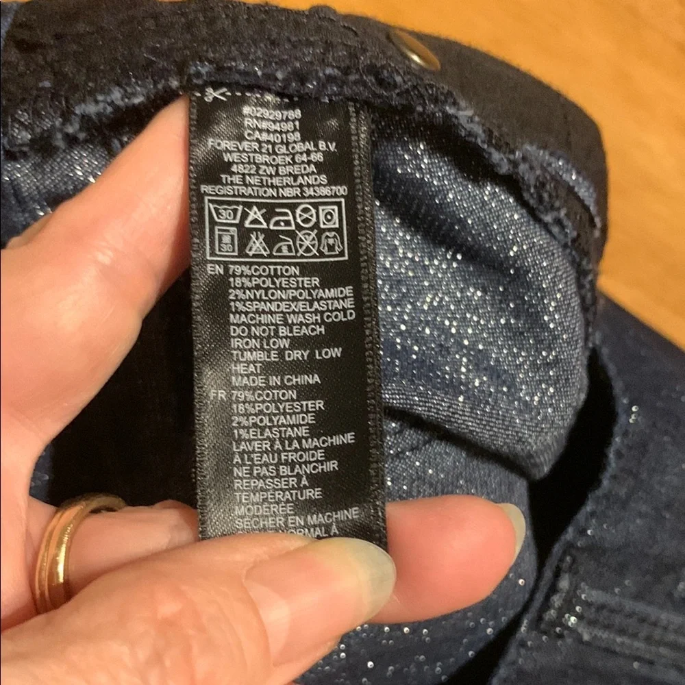 Forever 21 Blue Skinny Jeans Sleek Fit